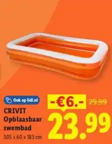 Lidl CRIVIT opblaasbaar zwembed aanbieding