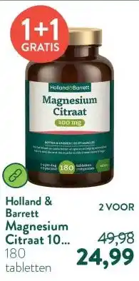Holland & Barrett Magnesium Citraat 100 mg aanbieding