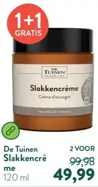Holland & Barrett Slakkencrème aanbieding