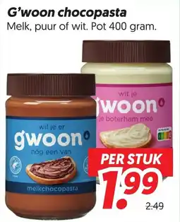 Dekamarkt G'woon chocopasta aanbieding