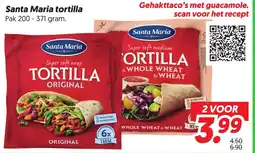 Dekamarkt Santa Maria tortilla aanbieding