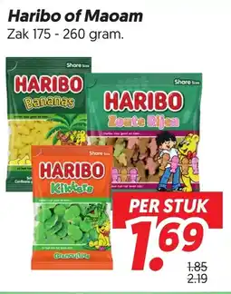 Dekamarkt Haribo of Maoam aanbieding