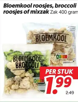 Dekamarkt Bloemkool roosjes, broccoli roosjes of mixzak aanbieding