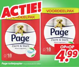 Dekamarkt Page toiletpapier aanbieding