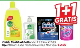 Dekamarkt Finish, Vanish of Dettol aanbieding