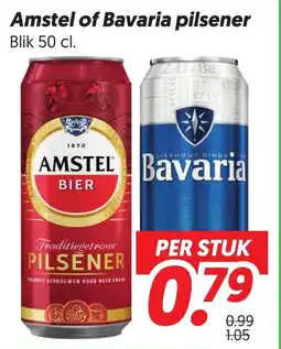 Dekamarkt Amstel of Bavaria pilsener aanbieding