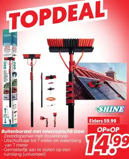 Dekamarkt Buitenborstel met telescopische steel aanbieding
