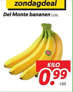 Dekamarkt Del Monte bananen aanbieding