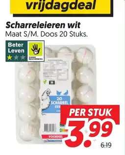 Dekamarkt Scharreleieren wit aanbieding