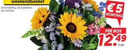 Dekamarkt weekendboeket aanbieding
