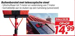 Dekamarkt Buitenborstel met telescopische steel aanbieding