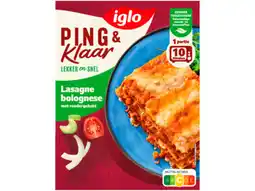 Hoogvliet Iglo Ping & Klaar lasagne bolognese aanbieding