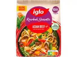 Hoogvliet Iglo Roerbak asian beef aanbieding