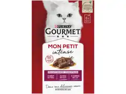 Hoogvliet Gourmet Mon Petit Intense kattenvoer vlees aanbieding