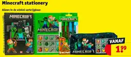 Kruidvat Minecraft stationery aanbieding