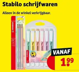 Kruidvat Stabilo schrijfwaren aanbieding
