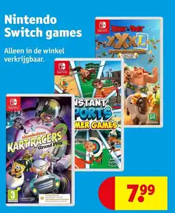 Kruidvat Nintendo Switch games aanbieding