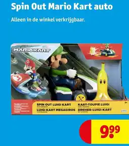Kruidvat Spin Out Mario Kart auto aanbieding