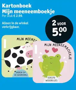 Kruidvat Kartonboek Mijn meeneemboekje aanbieding