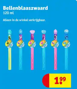 Kruidvat Bellenblaaszwaard aanbieding