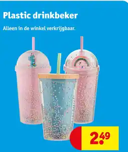Kruidvat Plastic drinkbeker aanbieding