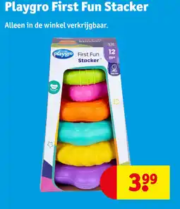 Kruidvat Playgro First Fun Stacker aanbieding