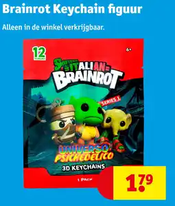 Kruidvat Brainrot Keychain figuur aanbieding