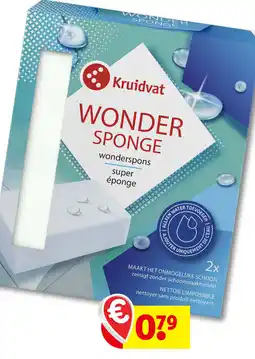 Kruidvat Kruidvat wonder sponge aanbieding