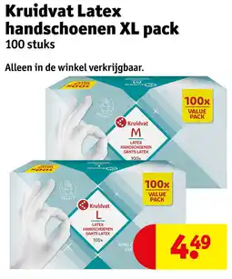 Kruidvat Kruidvat Latex handschoenen XL pack aanbieding