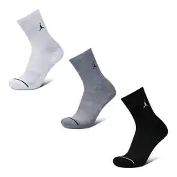 Foot Locker Jordan Everyday Cushioned Crew 3 Pack Sokken Unisex - Wit - Maat 35 - 38 aanbieding