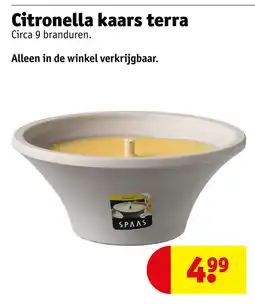 Kruidvat Citronella kaars terra aanbieding
