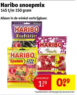 Kruidvat Haribo snoepmix aanbieding