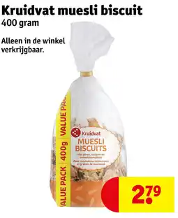 Kruidvat Kruidvat muesli biscuit aanbieding