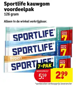Kruidvat Sportlife kauwgom voordeelpak aanbieding