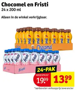 Kruidvat Chocomel en Fristi aanbieding