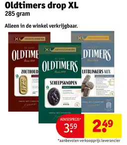 Kruidvat Oldtimers drop XL aanbieding