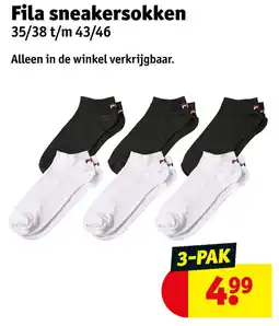 Kruidvat Fila sneakersokken aanbieding