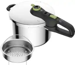 Coolblue Tefal Secure 5 Trendy Snelkookpan 6 Liter + stoommandje aanbieding