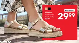 Scapino Blue Box dames espadrilles met sleehak goud aanbieding