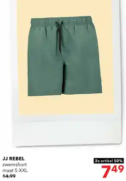 Scapino JJ REBEL heren zwemshort groen aanbieding