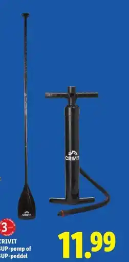 Lidl CRIVIT SUP-pomp of SUP-peddel aanbieding