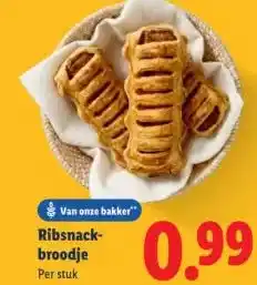 Lidl Ribsnack- broodje aanbieding