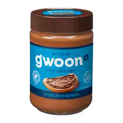 Dekamarkt G'woon Chocopasta melk aanbieding