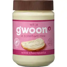 Dekamarkt G'woon Chocopasta wit aanbieding