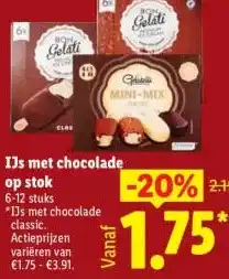 Lidl IJs met chocolade aanbieding
