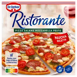 Dekamarkt Dr. Oetker Ristorante pizza salame mozzarella pesto aanbieding