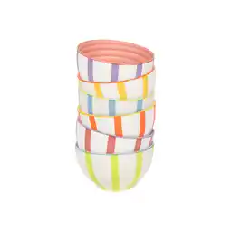 Dekamarkt Schaal summer strepen 14 cm aanbieding