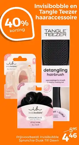 Trekpleister Invisibobble en Tangle Teezer haaraccessoire aanbieding
