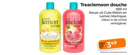 Trekpleister Treaclemoon douche aanbieding