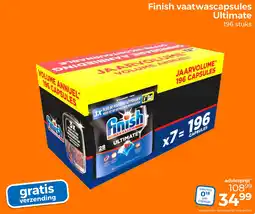 Trekpleister Finish vaatwascapsules aanbieding